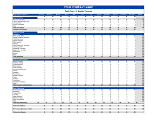 Cash Flow Forecast