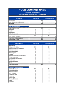 Business-in-a-Box's Income Statement Template