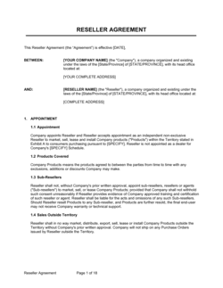 Business-in-a-Box's Reseller Agreement Template