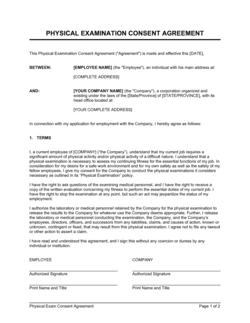 Business-in-a-Box's Physical Exam Consent Template