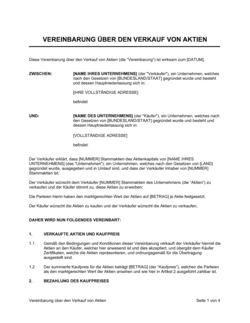 Business-in-a-Box's Vereinbarung über den Verkauf von Aktien