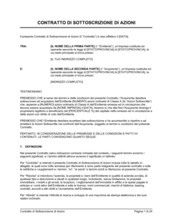 Business-in-a-Box's Contratto di sottoscrizione di azioni privato_esteso