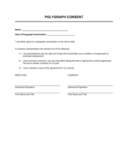Business-in-a-Box's Polygraph Consent Template