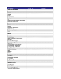 Business-in-a-Box's Lista di controllo valutazione di un veicolo