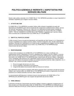 Business-in-a-Box's Servizio militare