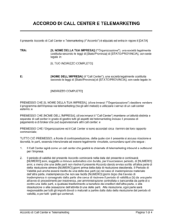 Business-in-a-Box's Accordo di call center e telemarketing