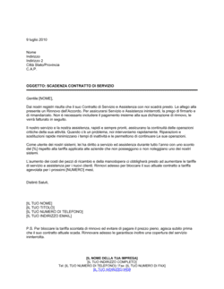 Business-in-a-Box's Scadenza contratto servizio