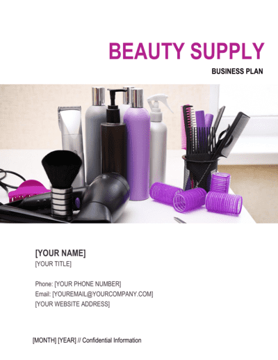 Business-in-a-Box's Beauty Supply Business Plan Template
