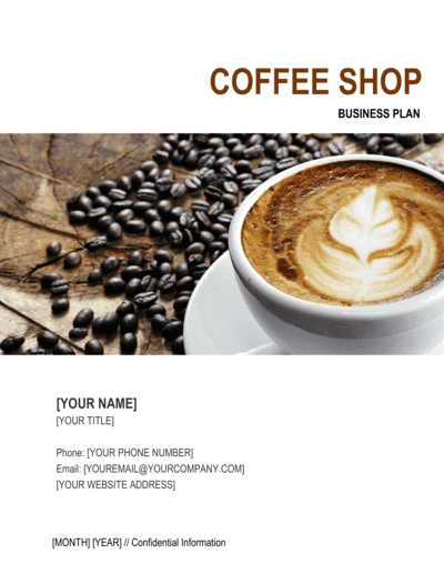 Business-in-a-Box's Coffee Shop Business Plan Template