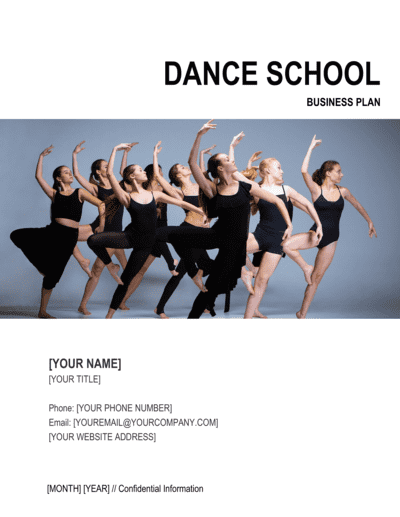 Business-in-a-Box's Dance School Business Plan Template