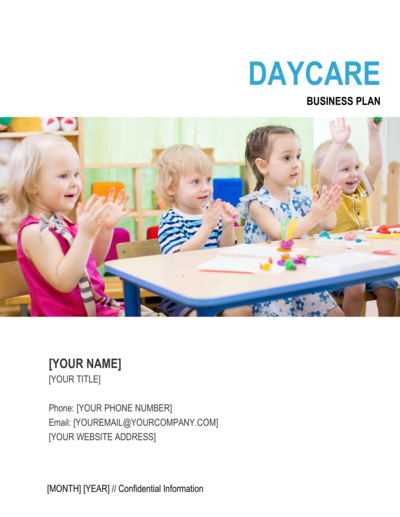 Business-in-a-Box's Daycare Business Plan 2 Template