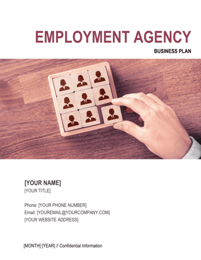 Business-in-a-Box's Employment Agency Business Plan Template