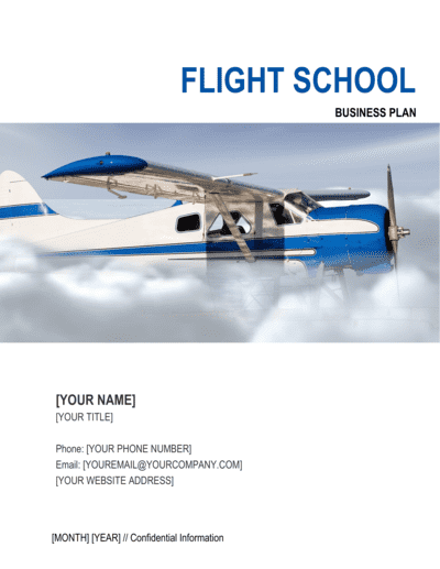 Business-in-a-Box's Flight School Business Plan Template
