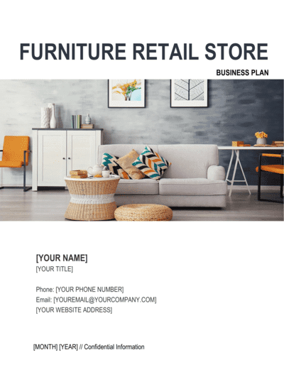 Business-in-a-Box's Furniture Retail Store Business Plan Template