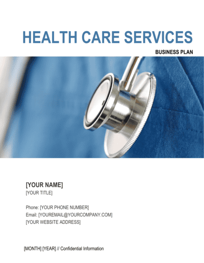 Business-in-a-Box's Health Care Services Business Plan Template