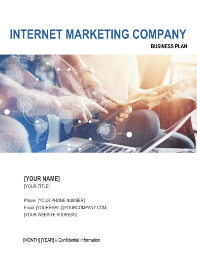 Business-in-a-Box's Internet Marketing Company Business Plan Template