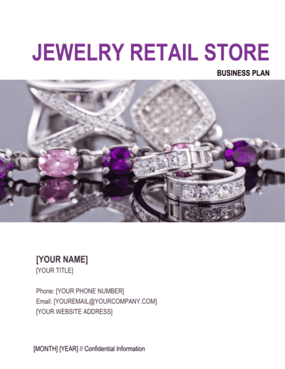 Business-in-a-Box's Jewelry Retail Store Business Plan Template