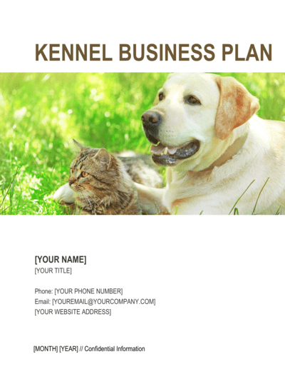 Business-in-a-Box's Kennel Business Plan Template