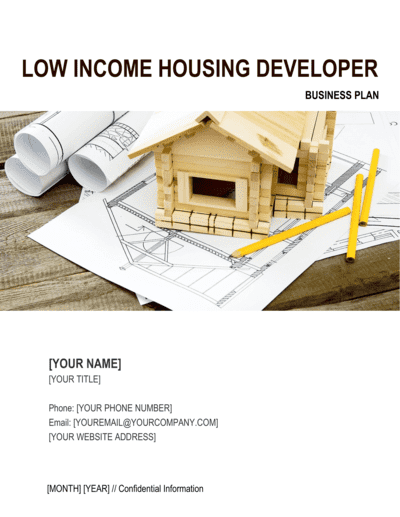 Business-in-a-Box's Low Income Housing Developer Business Plan Template