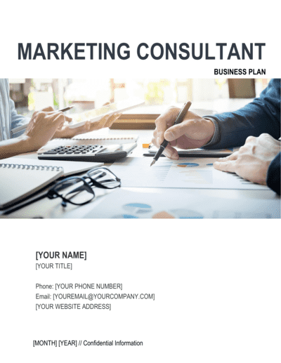 Business-in-a-Box's Marketing Consultant Business Plan Template