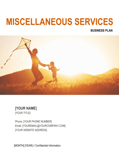 Business-in-a-Box's Miscellaneous Services Business Plan Template