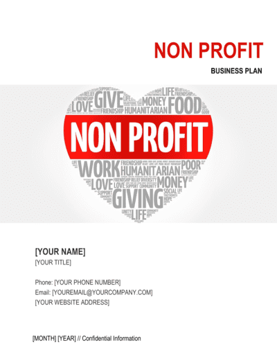 Business-in-a-Box's Non-profit Organization Business Plan 3 Template