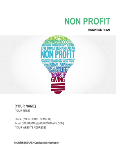 Business-in-a-Box's Non-profit Organization Business Plan 5 Template
