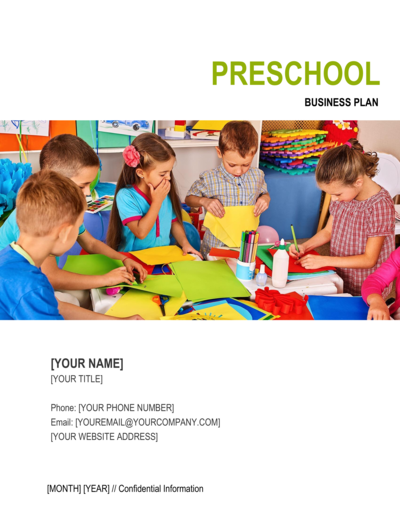 Business-in-a-Box's Preschool Business Plan Template