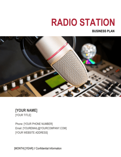 Business-in-a-Box's Radio Station Business Plan Template