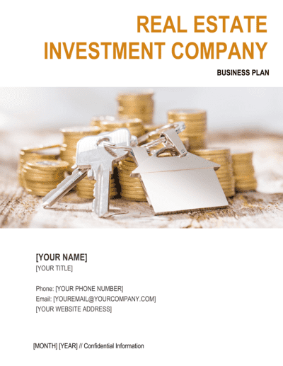 Business-in-a-Box's Real Estate Investment Company Business Plan Template