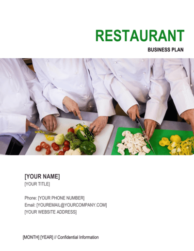 Business-in-a-Box's Restaurant Business Plan 4 Template
