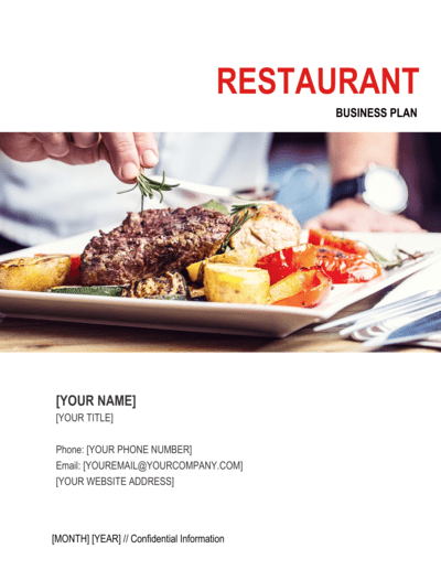 Business-in-a-Box's Restaurant Business Plan 6 Template