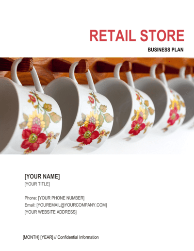 Business-in-a-Box's Retail Store Business Plan 5 Template