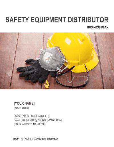 Business-in-a-Box's Safety Equipment Distributor Business Plan Template