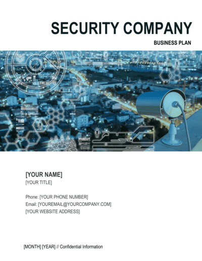 Business-in-a-Box's Security Company Business Plan 2 Template