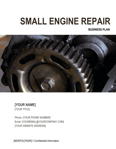 Business-in-a-Box's Small Engine Repair Business Plan Template