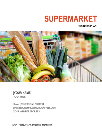 Business-in-a-Box's Supermarket Business Plan Template