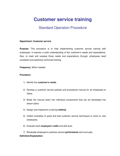 Business-in-a-Box's How to Implement Customer Service Training Template