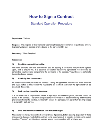 Business-in-a-Box's How To Sign A Contract Template