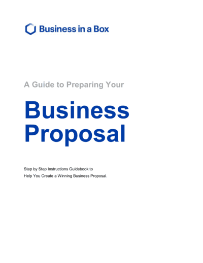 Business-in-a-Box's How To Write A Business Proposal Template