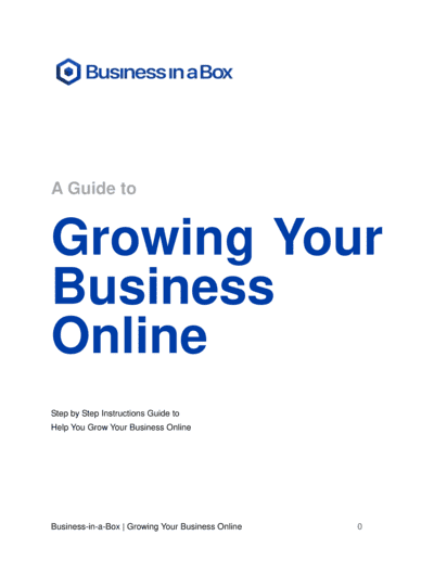 Business-in-a-Box's How To Grow A Business Online Template