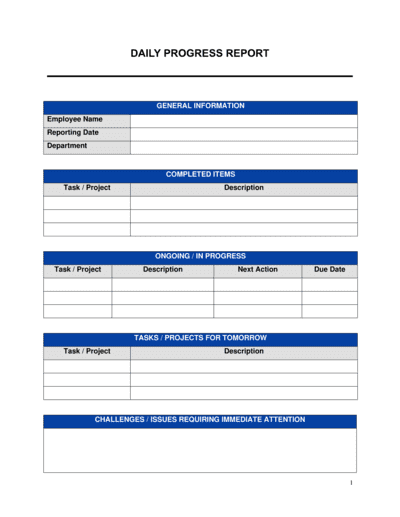 Business-in-a-Box's Daily Report Template