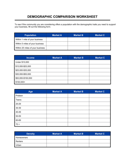 Business-in-a-Box's Worksheet_Demographic Comparison Template
