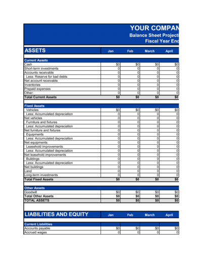 Business-in-a-Box's Balance Sheet_Monthly Template