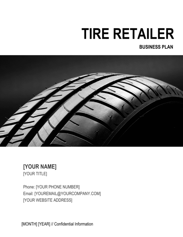 tire shop business plan pdf