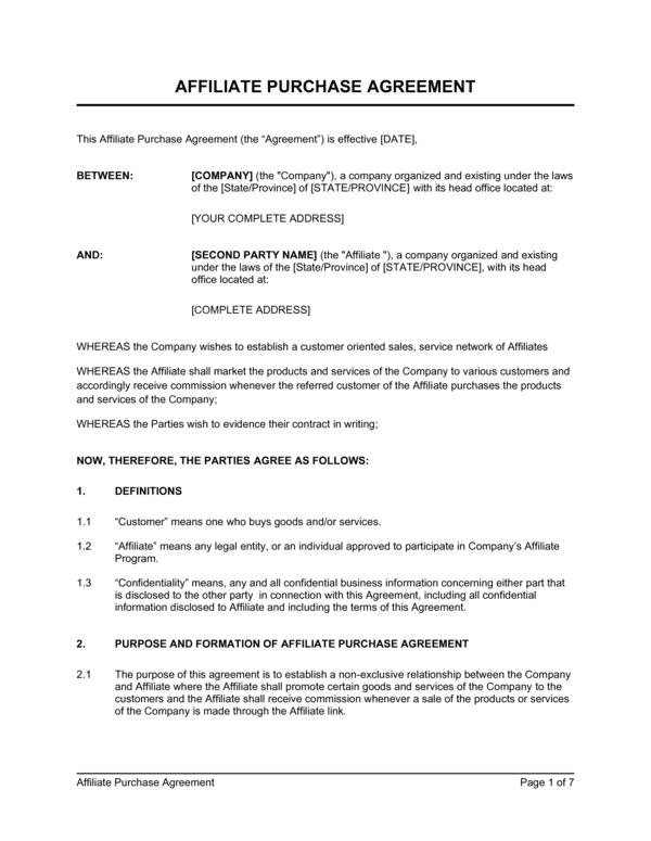 Business and legal documents