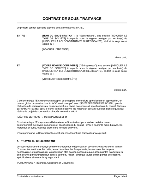 Business and legal documents