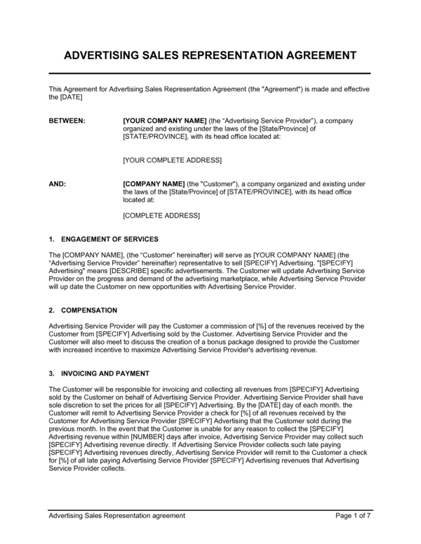 Free Referral Fee Agreement Template